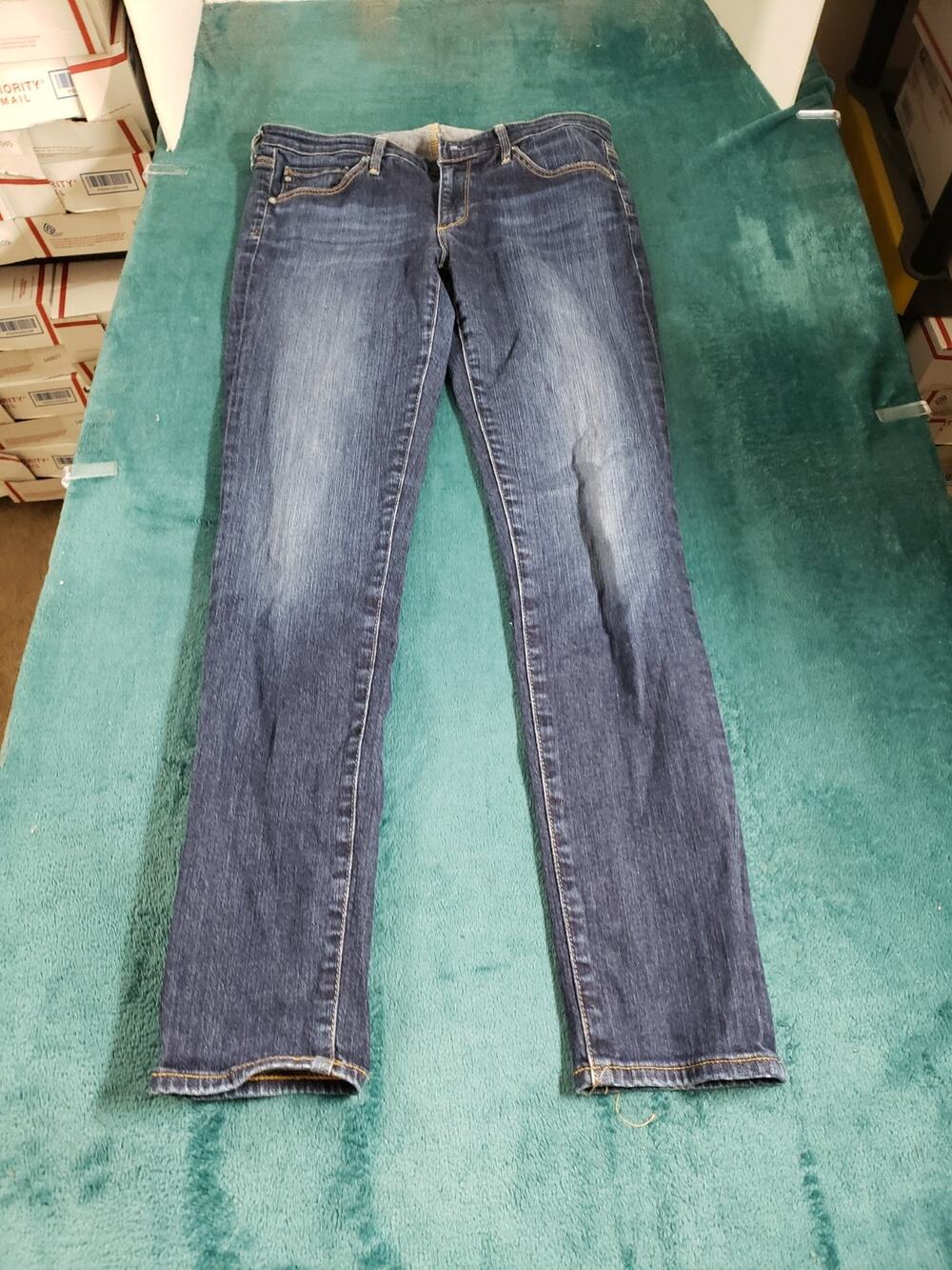 Adriano Goldschmied Jeans Size 29 Womens Blue Stretch Mid Rise Stilt Skinny USA